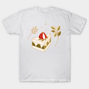 Green Tea and Strawberry Cake T-Shirt